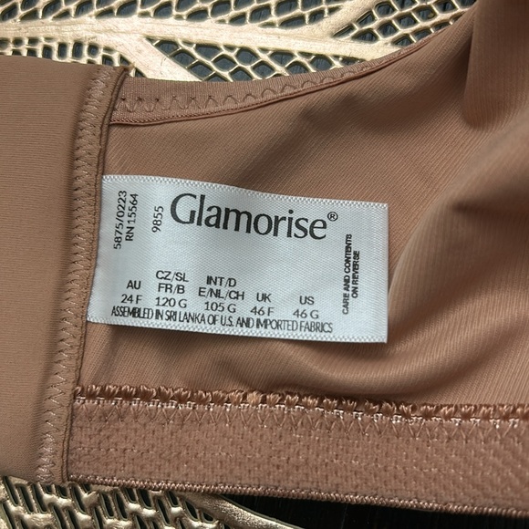 NWOT Glamorise Women's Plus Size Lace Comfort Wonderwire Bra Underwire 46G - Picture 8 of 8